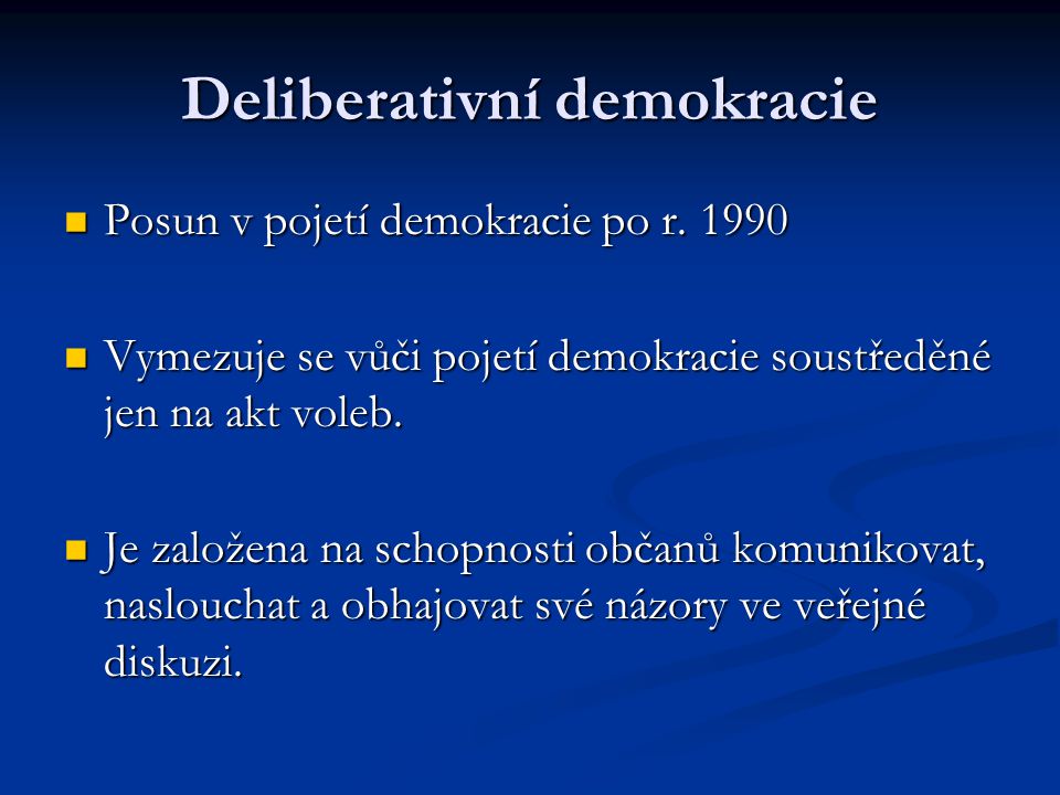 Deliberativní demokracie