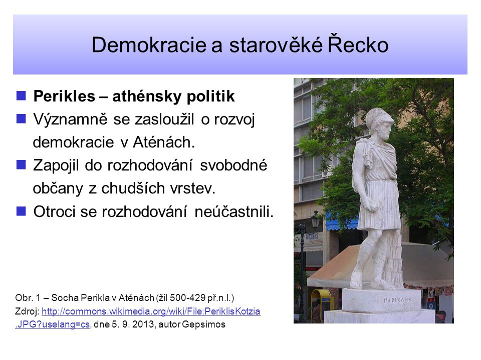 Demokracie a starověké Řecko