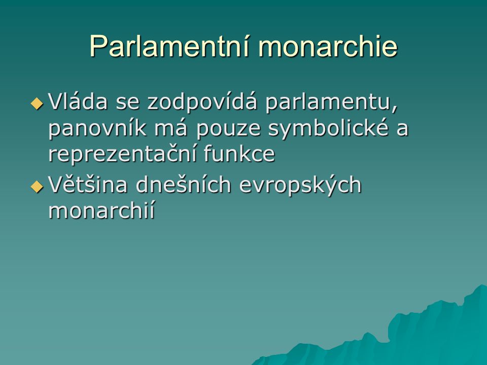 Parlamentní monarchie