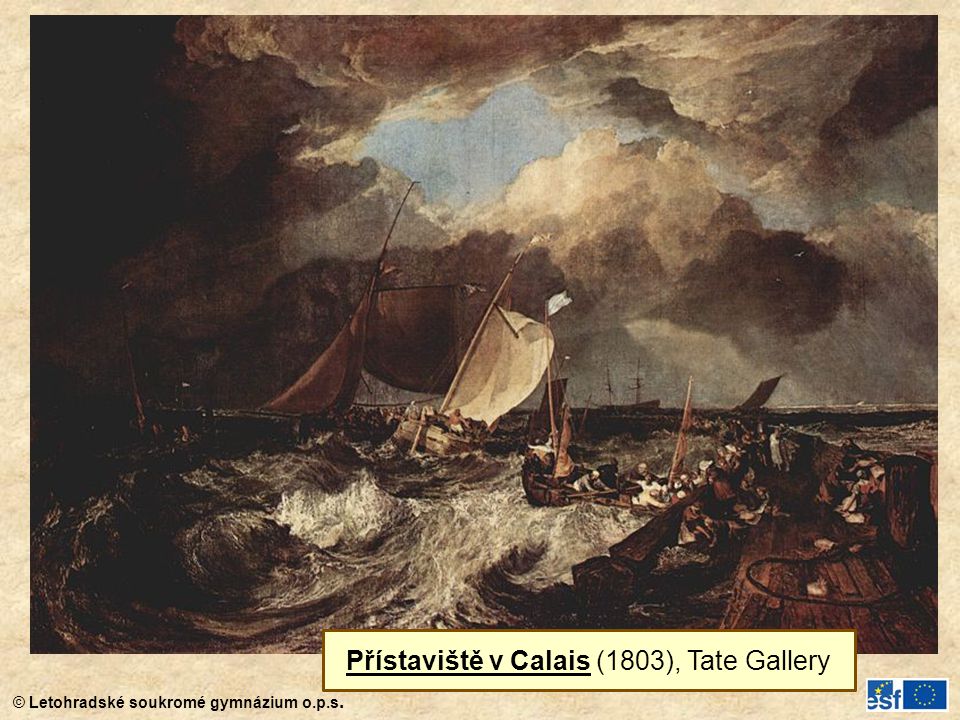 Přístaviště v Calais (1803), Tate Gallery