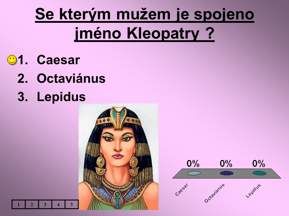 Se kterým mužem je spojeno jméno Kleopatry