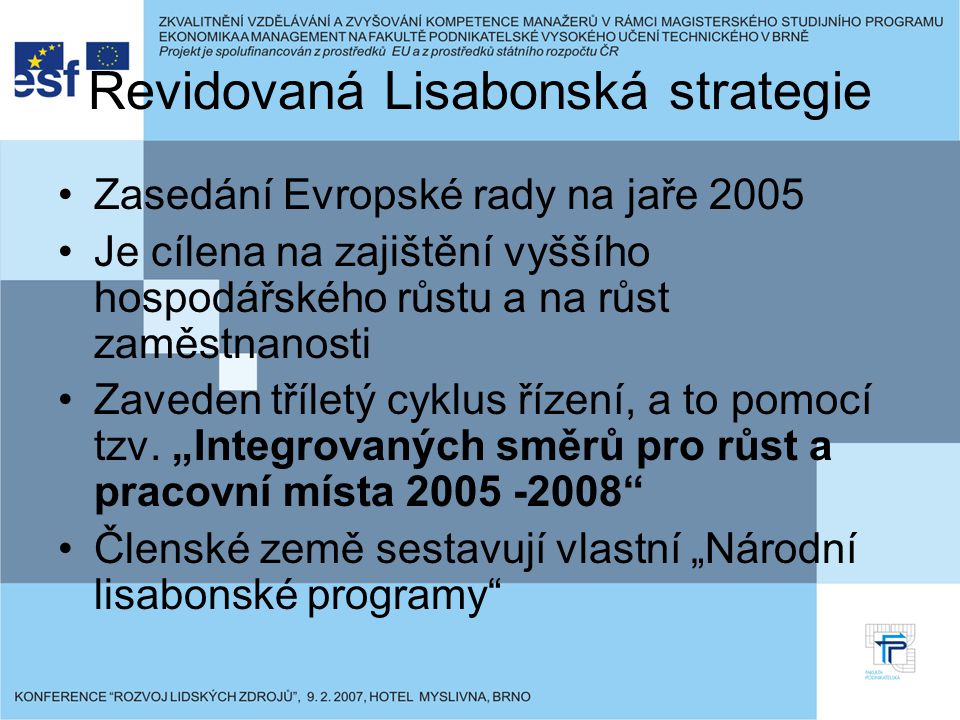 Revidovaná Lisabonská strategie