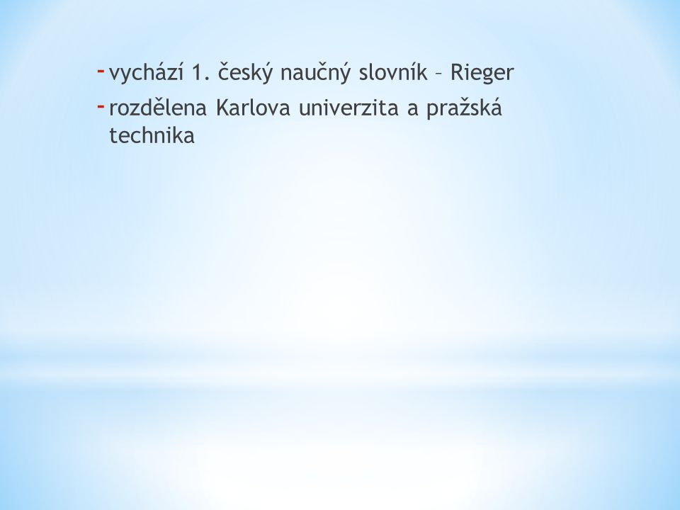vychází 1. český naučný slovník – Rieger