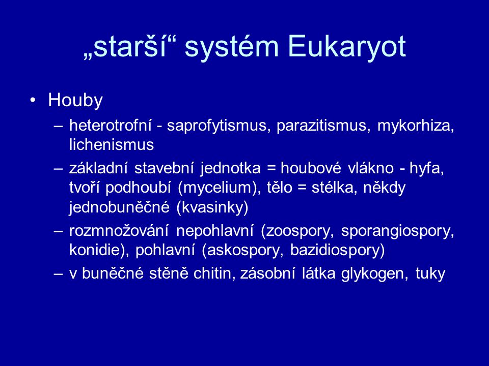 „starší systém Eukaryot