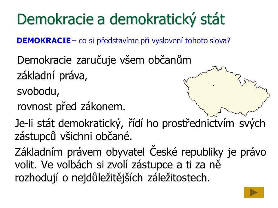 Demokracie a demokratický stát