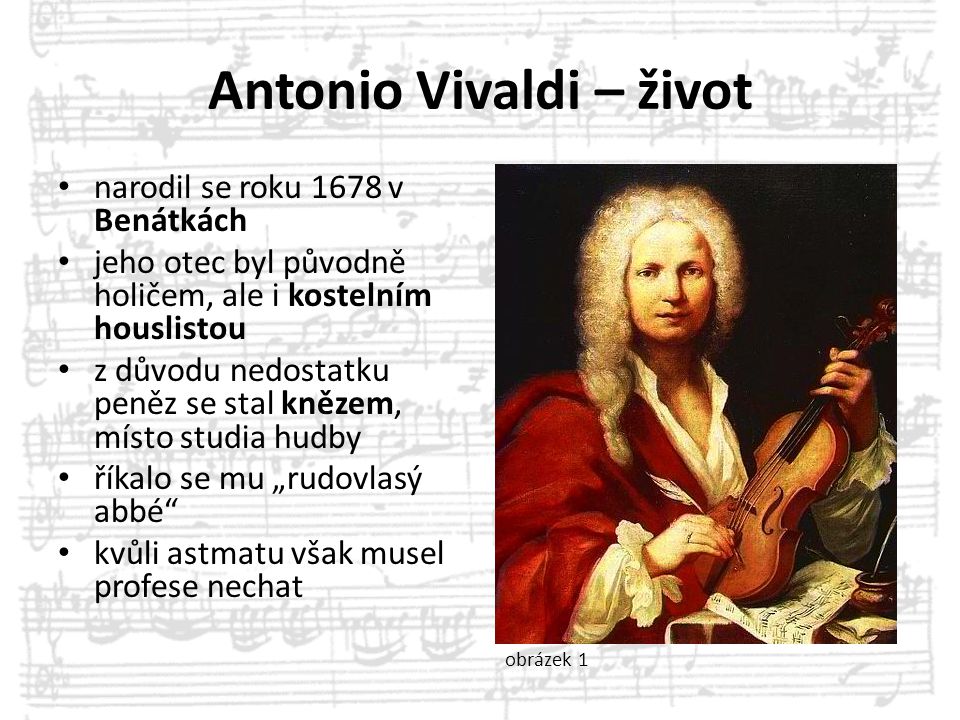 Antonio Vivaldi – život