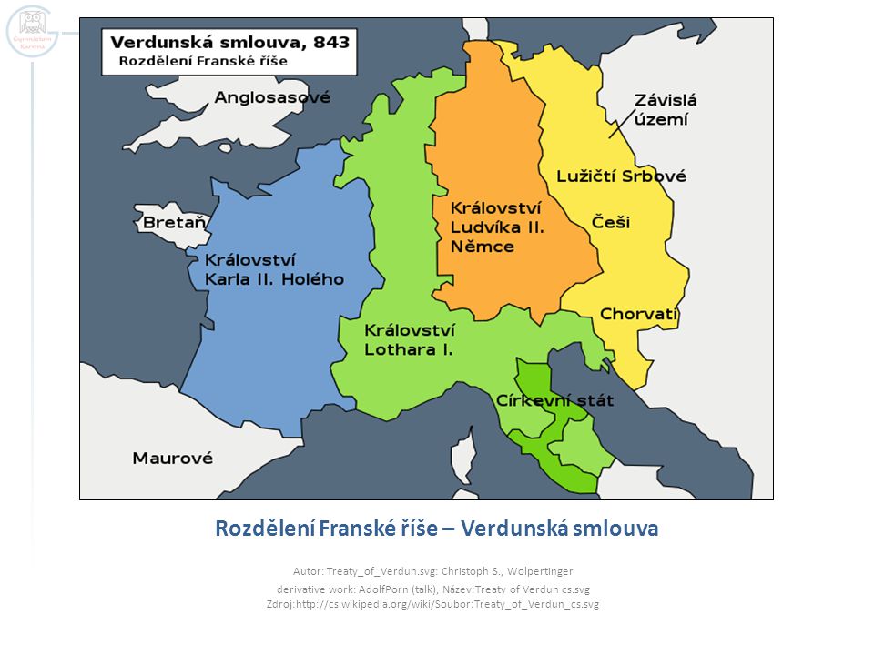 Rozdělení Franské říše – Verdunská smlouva