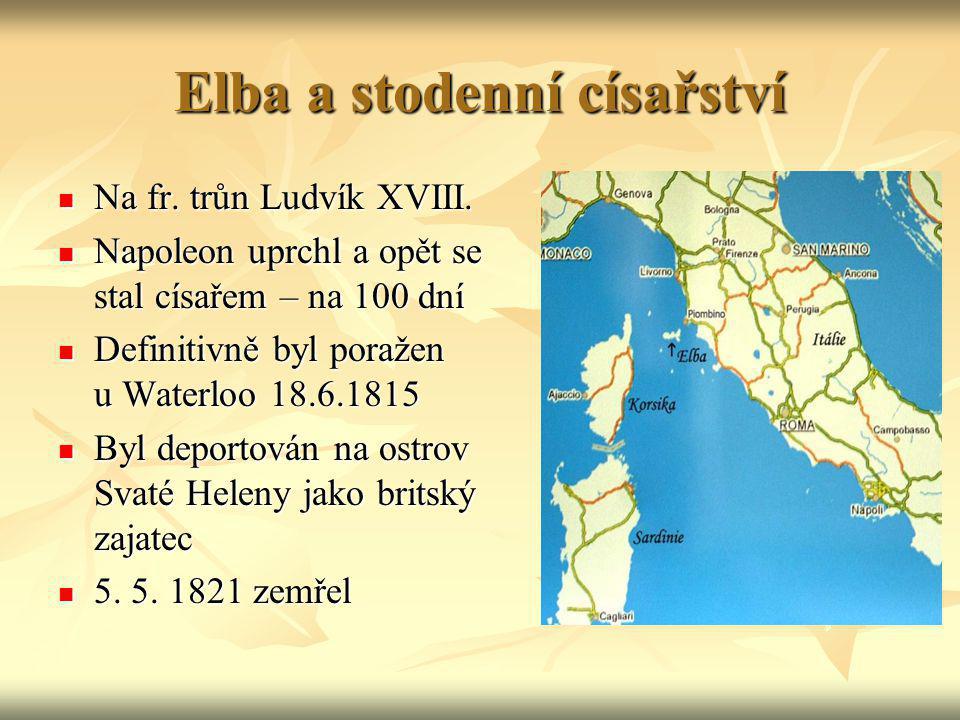 Elba a stodenní císařství