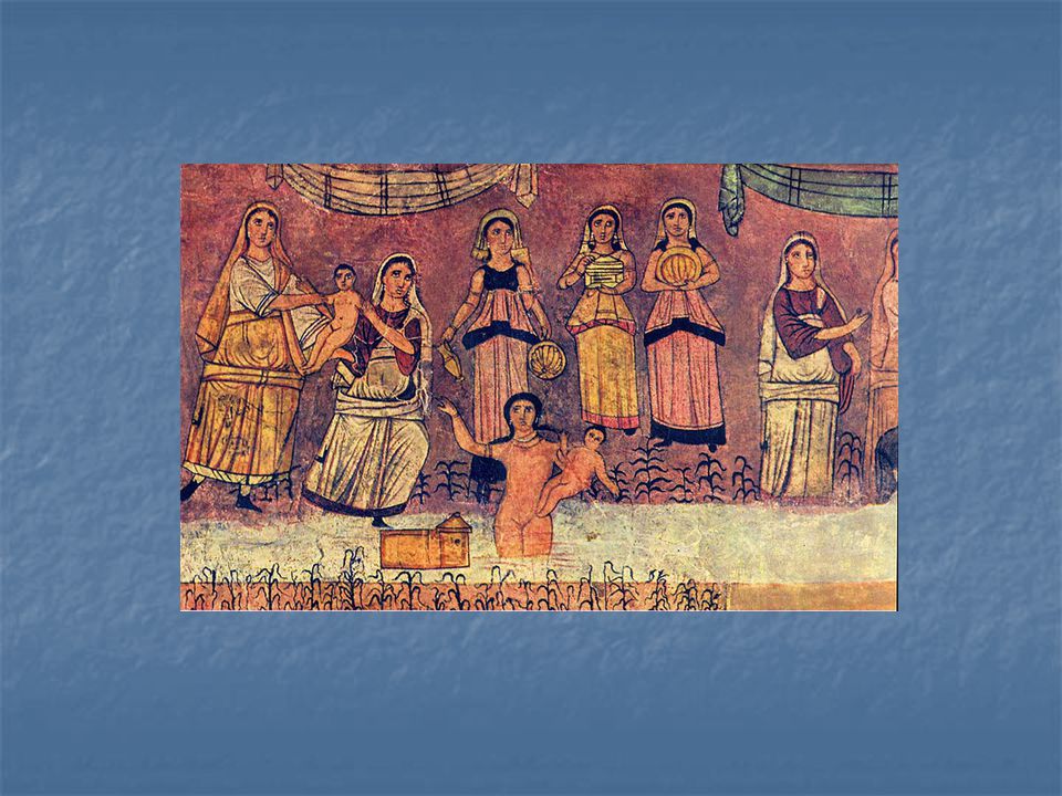 Freska s nalezením Mojžíše v řece, 244 – 255 n.l.
