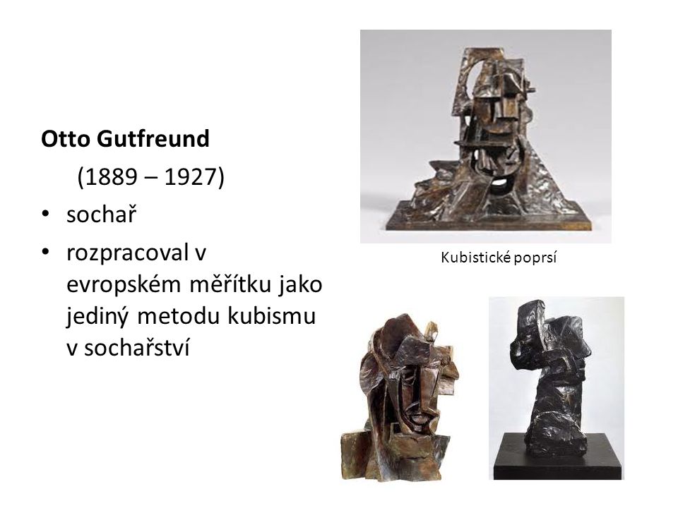 Otto Gutfreund (1889 – 1927) sochař