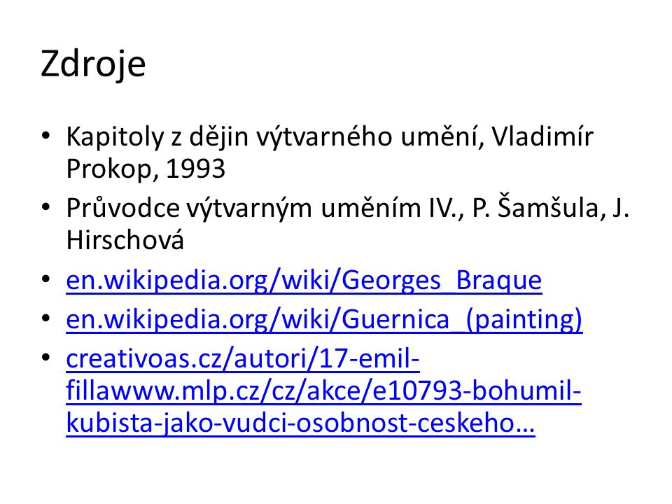 Zdroje Kapitoly z dějin výtvarného umění, Vladimír Prokop, 1993