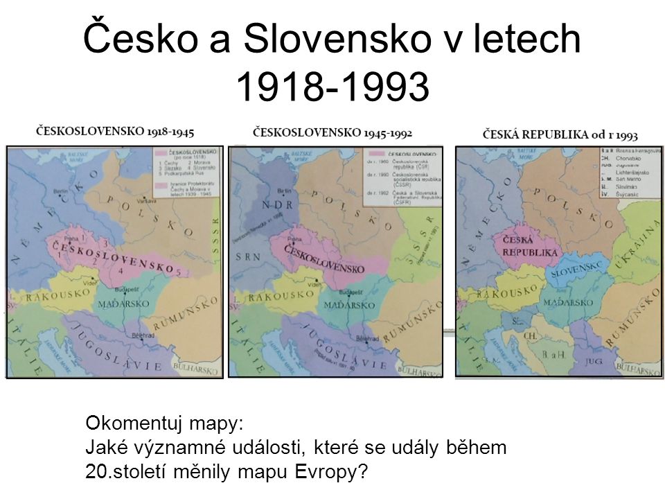Česko a Slovensko v letech