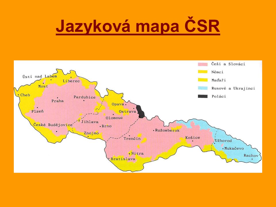 Jazyková mapa ČSR