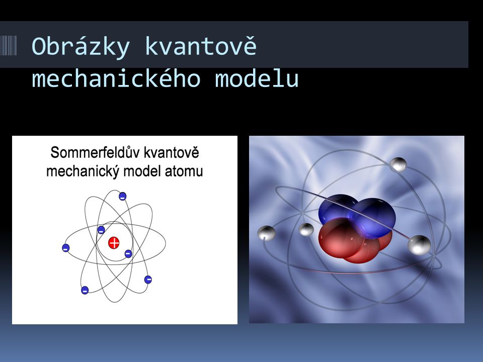Obrázky kvantově mechanického modelu