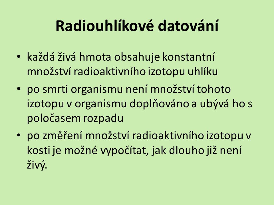 Radiouhlíkové datování