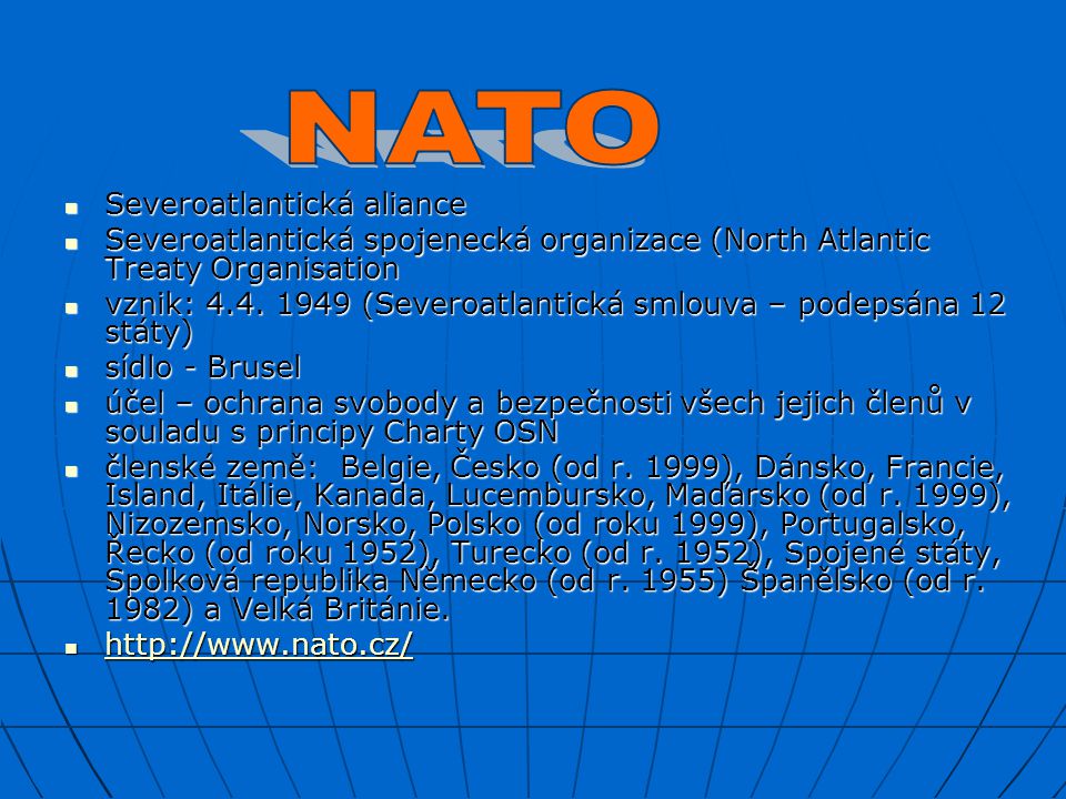 NATO Severoatlantická aliance