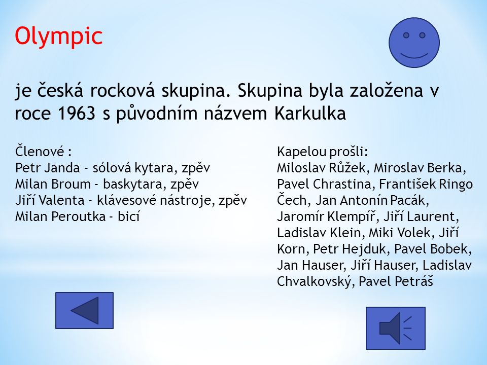 Olympic je česká rocková skupina