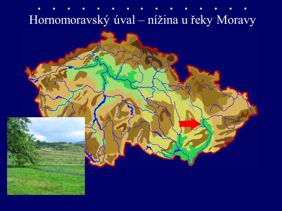 Hornomoravský úval – nížina u řeky Moravy