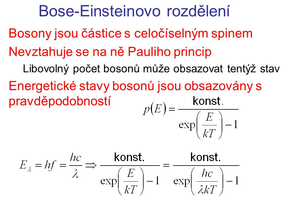 Bose-Einsteinovo rozdělení