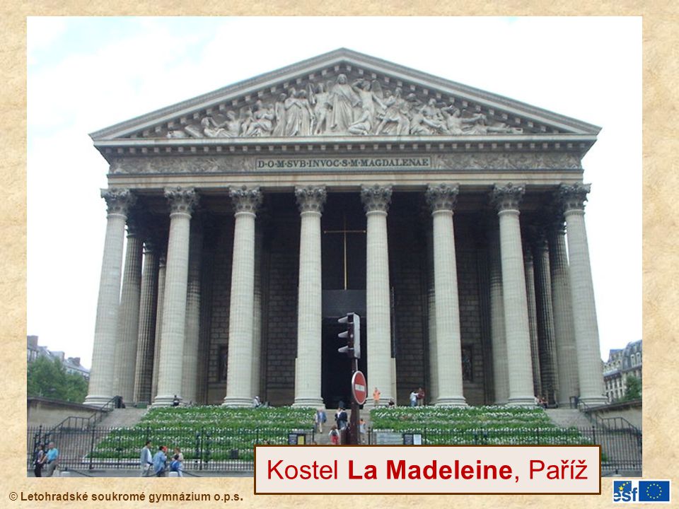 Kostel La Madeleine, Paříž
