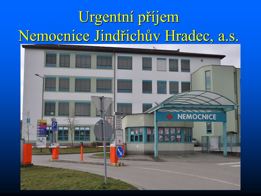 Urgentní příjem Nemocnice Jindřichův Hradec, a.s.