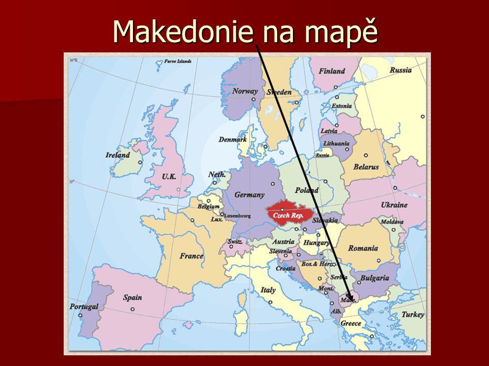 Makedonie na mapě