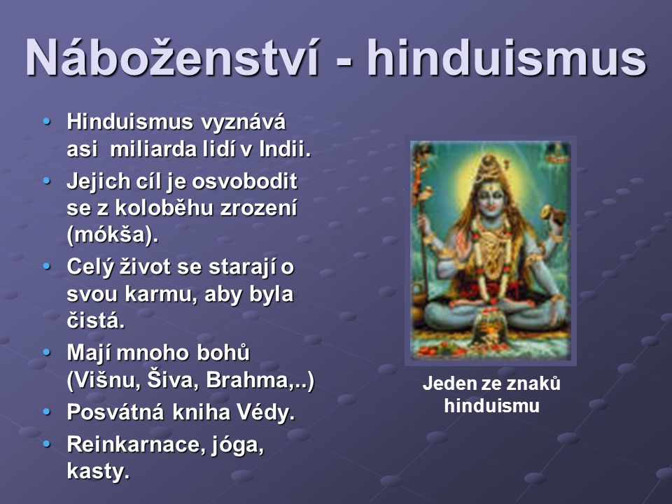Náboženství - hinduismus
