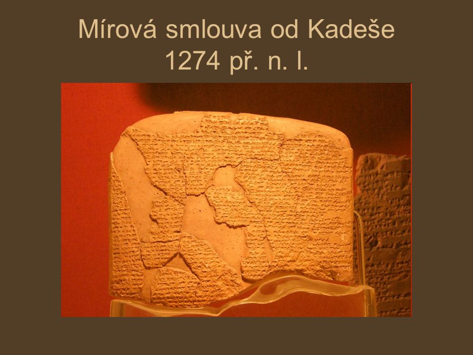 Mírová smlouva od Kadeše 1274 př. n. l.