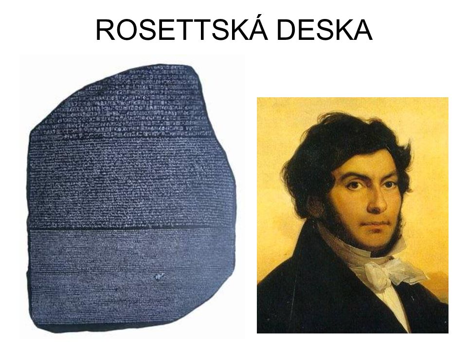 ROSETTSKÁ DESKA