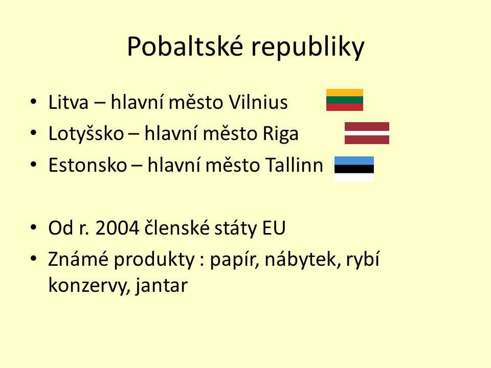 Pobaltské republiky Litva – hlavní město Vilnius