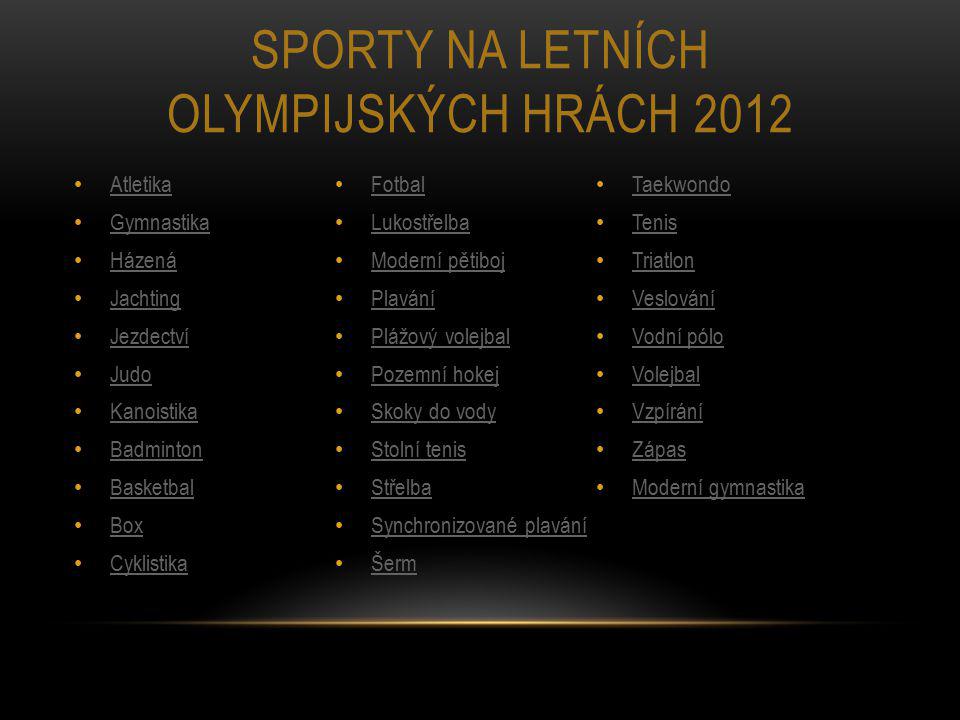 Sporty na letních olympijských hrách 2012