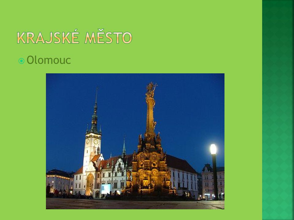 Krajské město Olomouc