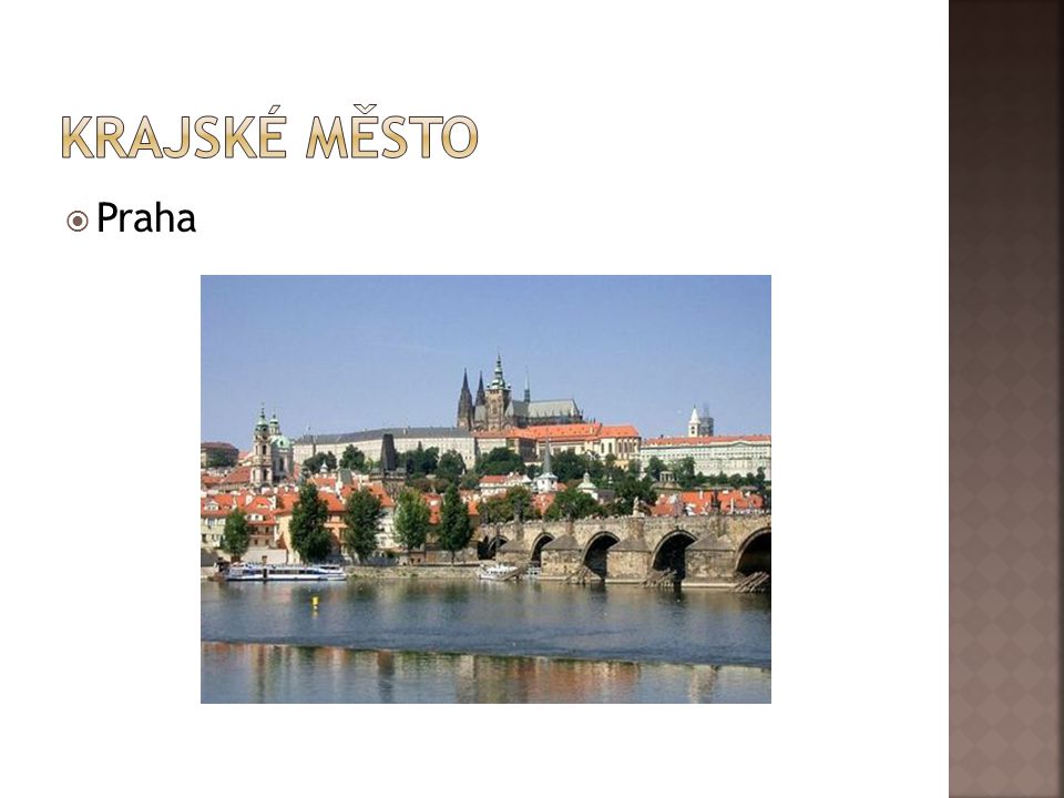 Krajské město Praha
