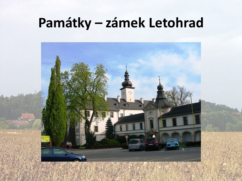 Památky – zámek Letohrad