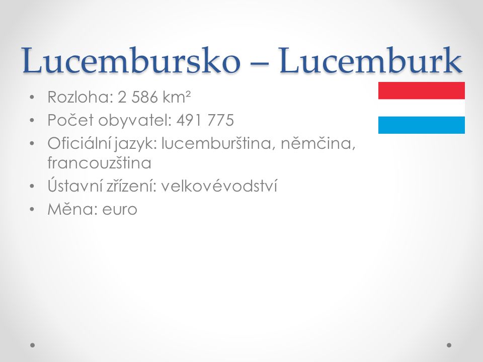 Lucembursko – Lucemburk