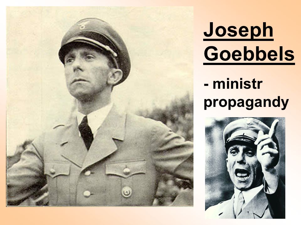Joseph Goebbels - ministr propagandy