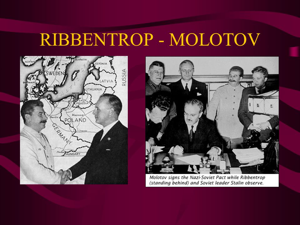 RIBBENTROP - MOLOTOV
