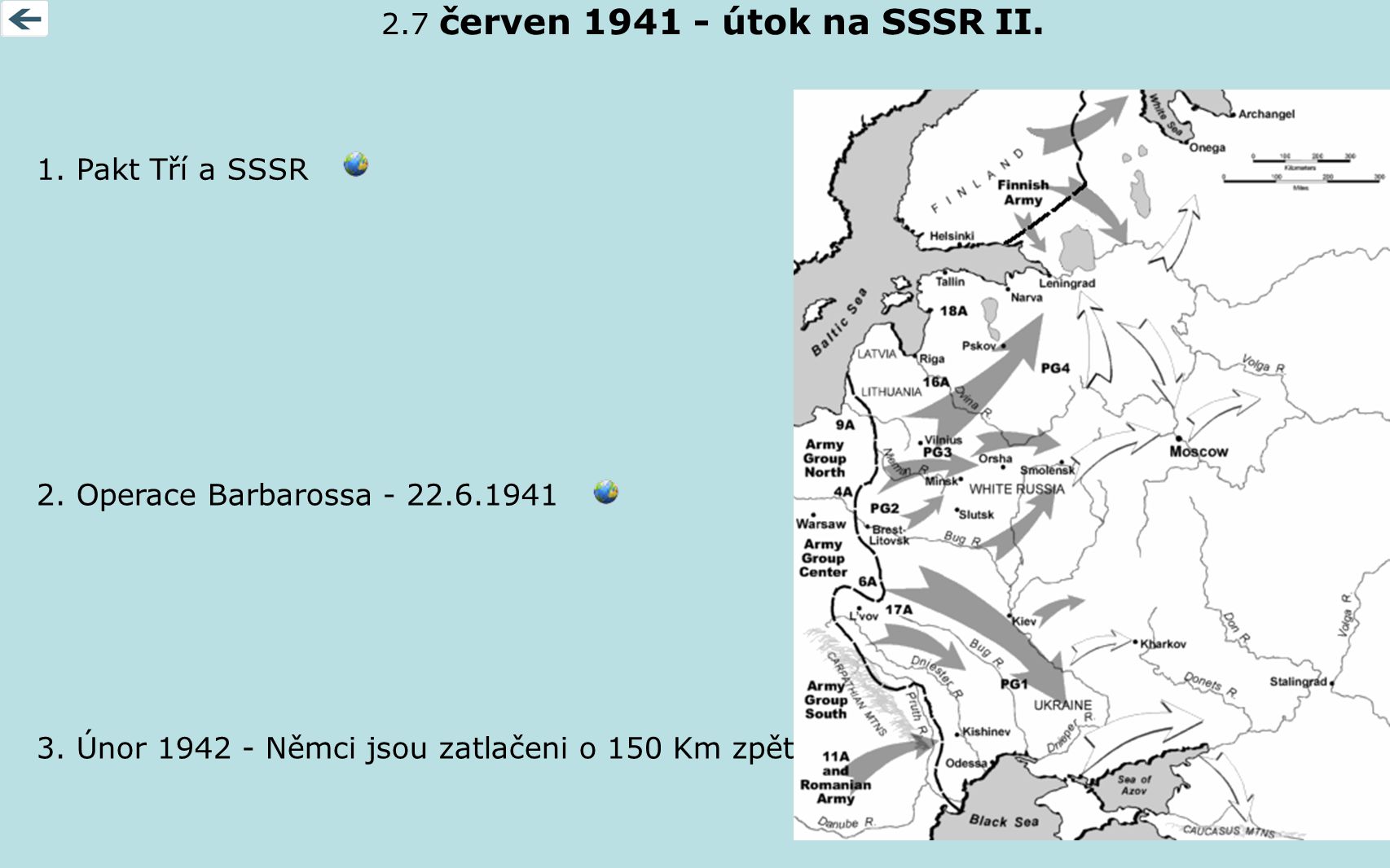 2.7 červen útok na SSSR II. 1. Pakt Tří a SSSR.