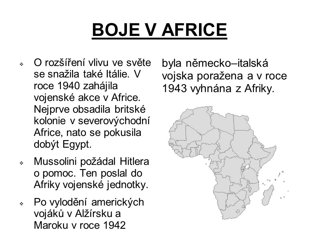 BOJE V AFRICE