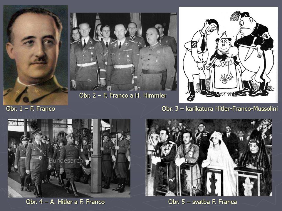 Obr. 2 – F. Franco a H. Himmler