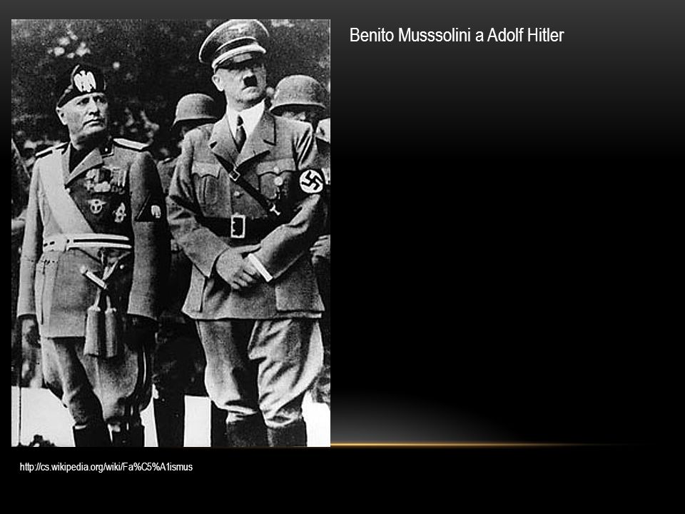 Benito Musssolini a Adolf Hitler