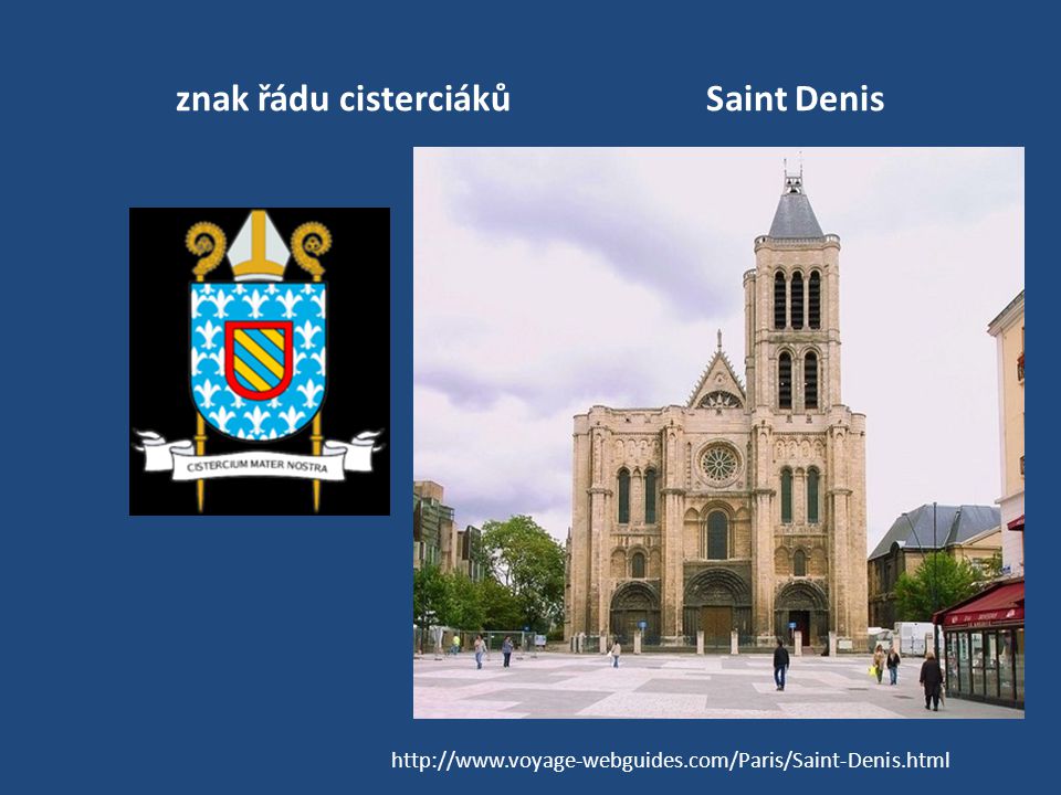 znak řádu cisterciáků Saint Denis