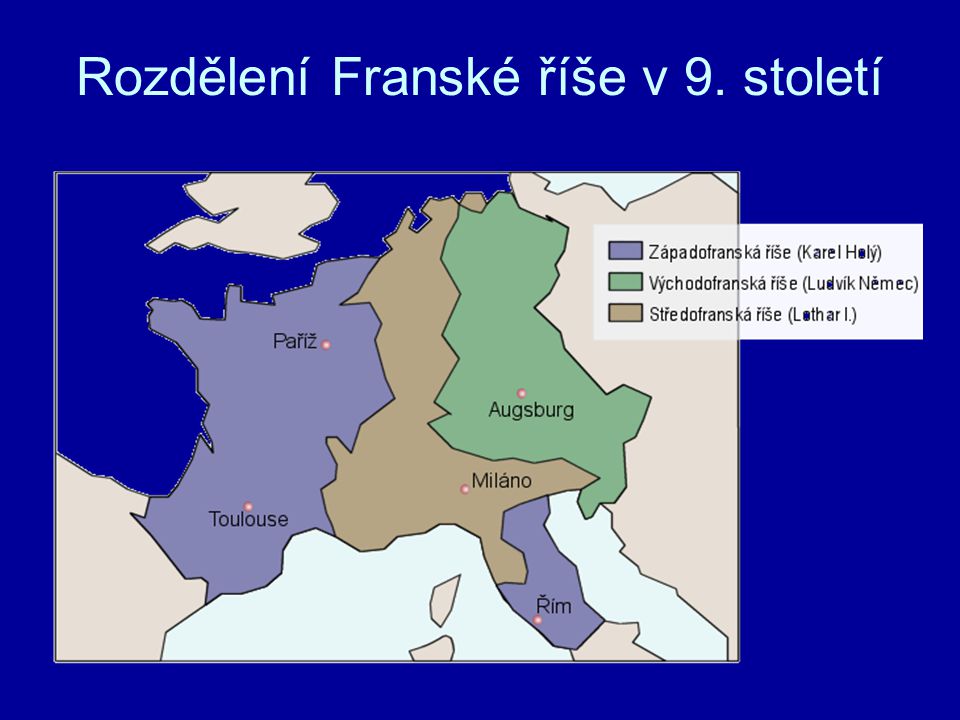 Rozdělení Franské říše v 9. století