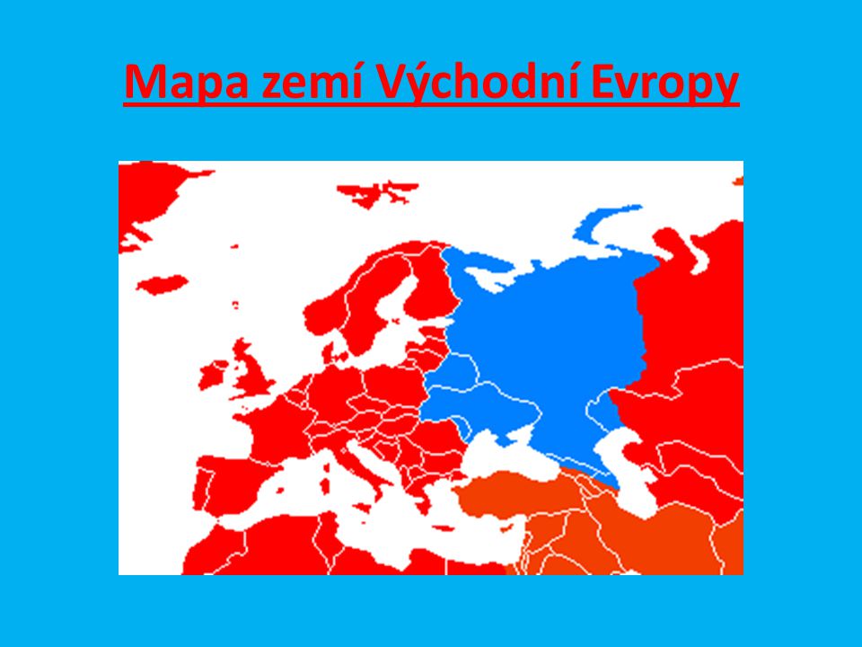 Mapa zemí Východní Evropy