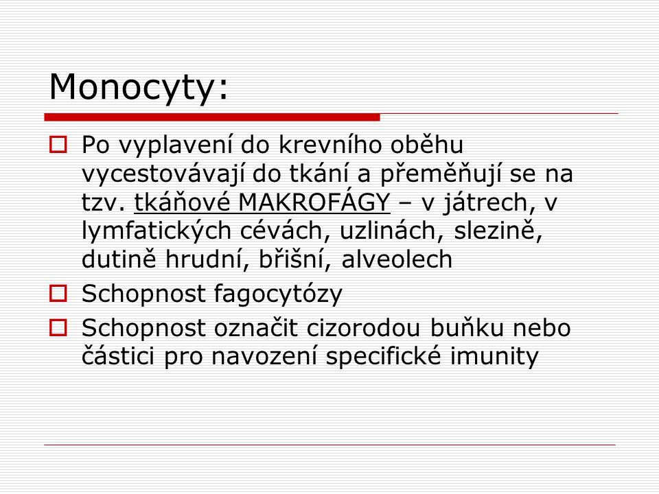 Monocyty: