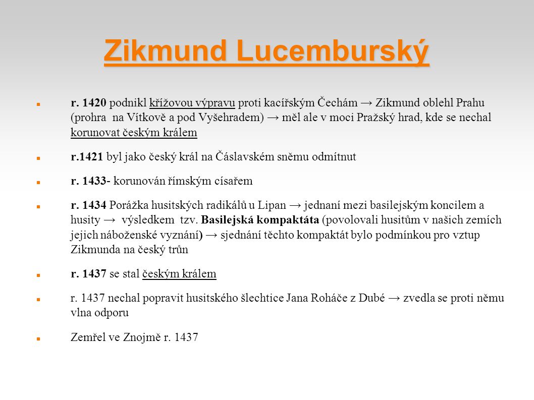 Zikmund Lucemburský
