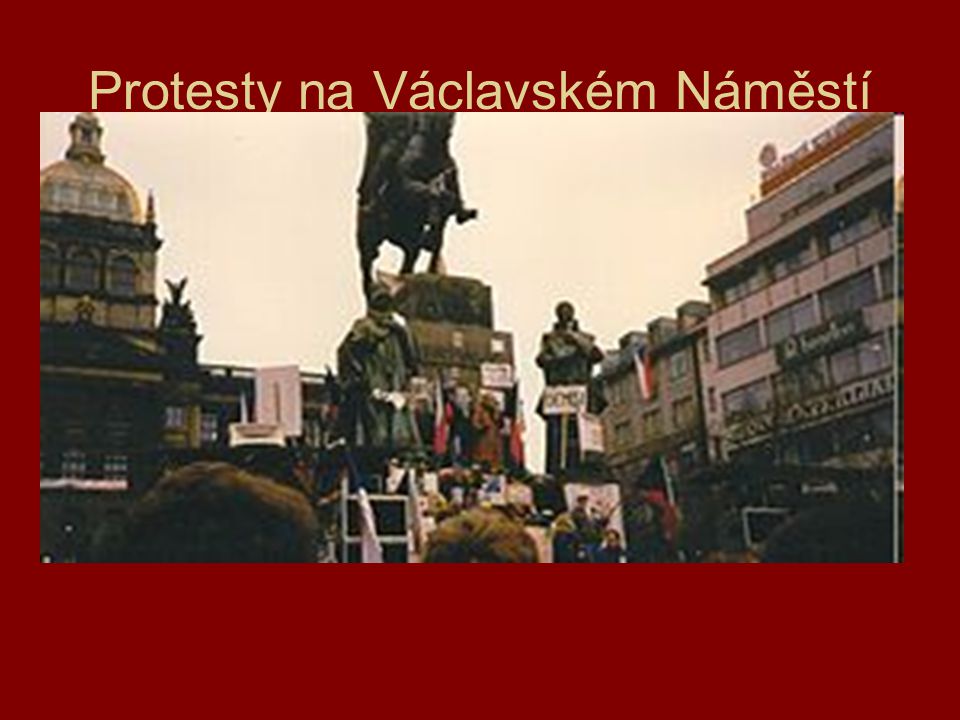 Protesty na Václavském Náměstí