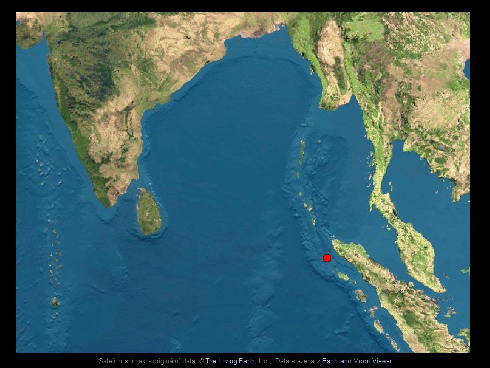 Satelitní snímek - originální data: © The Living Earth, Inc