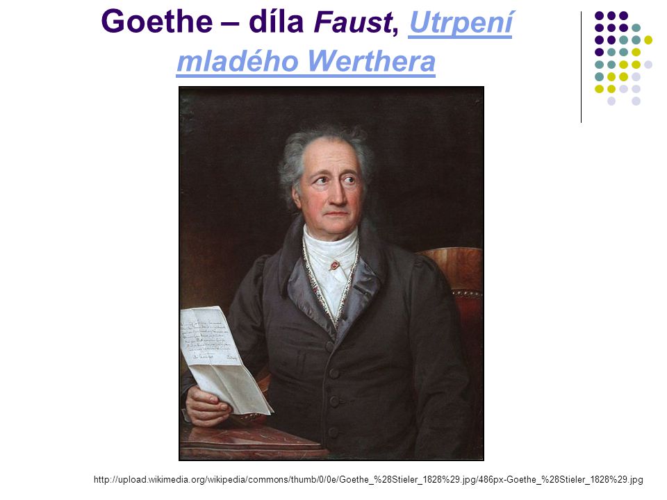 Goethe – díla Faust, Utrpení mladého Werthera