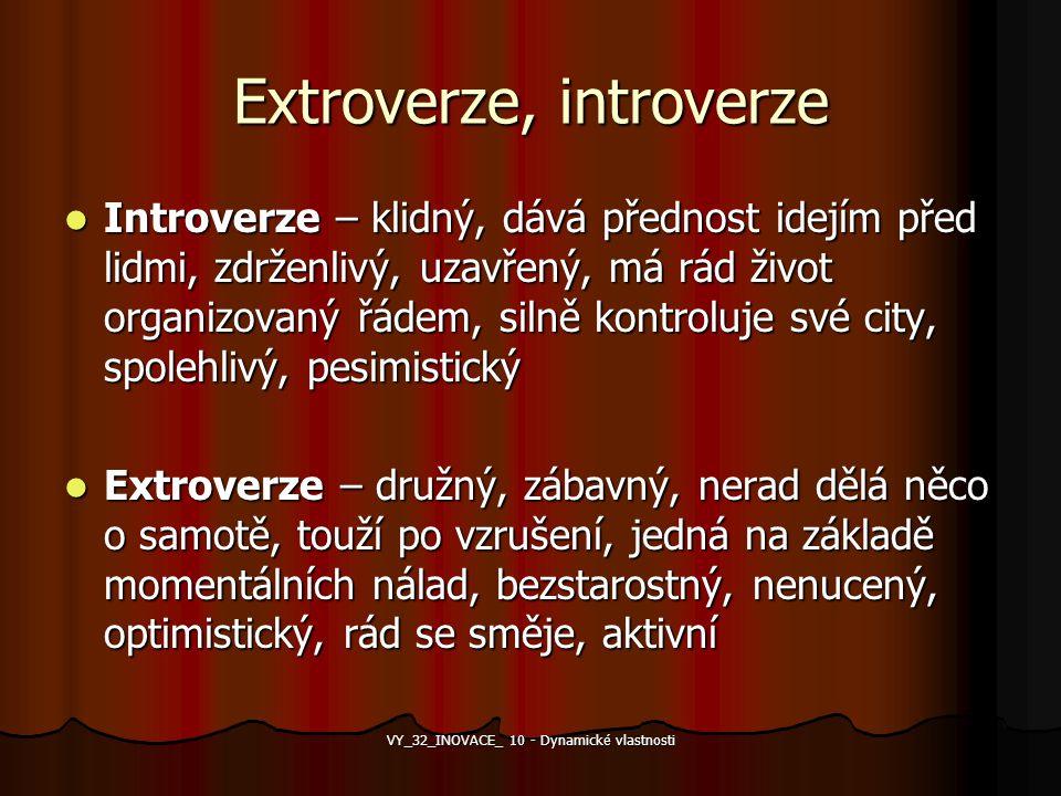 Extroverze, introverze